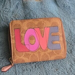 Coach Wallet with LOVE Design